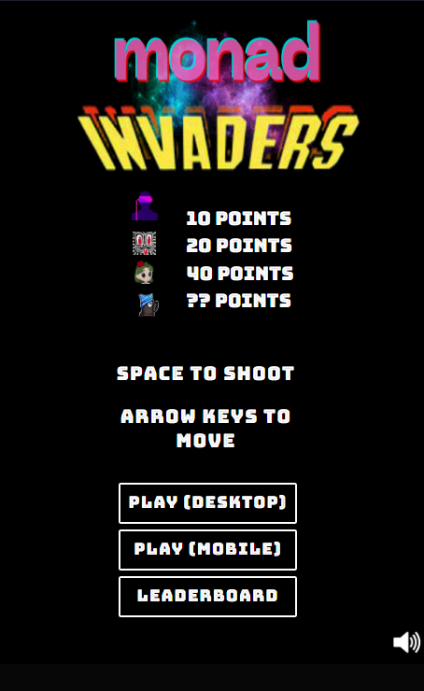Monad Invaders - Farcaster Mini Apps screenshot